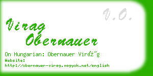 virag obernauer business card